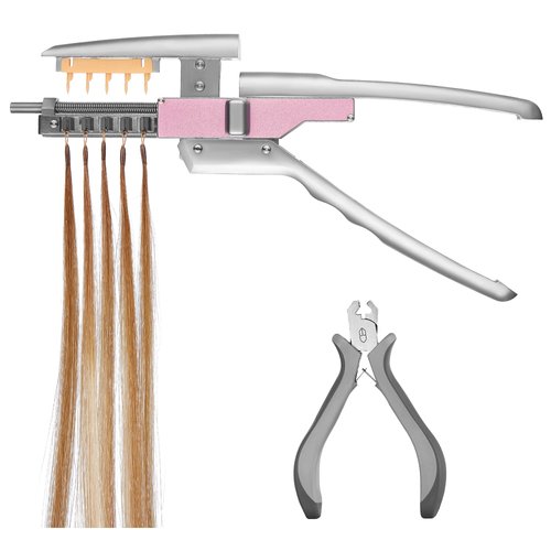 MJJHAIR 6D 2nd Generation Hair Extensions Machine, No-Trace Hair Extensions Tool Kits