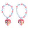 Luv Her Bluey Girls BFF 6 Piece Toy Jewelry Box Set with 2 Rings, 2 Bead Bracelets and Snap Hair Clips Ages 3+
