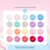 Beetles 23Pcs Gel Nail Polish Set with Base Gel Top Coat Summer Pastel Bright Neon Colors, 2024 Summer Gel Polish Kit Nude Blue Pink Red Green Purple Colors Soak off Uv Nail Gel Gift for Girls