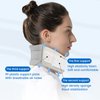 VELPEAU Neck Brace for Neck Pain and Support, Soft Cervical Collar for Sleeping, Vertebrae Whiplash Wrap Aligns, Stabilizes & Relieves Pressure in Spine for Women & Men(Grey, Medium 3″)