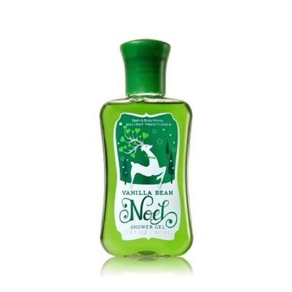 Bath Body Works Vanilla Bean Noel Shower Gel Travel Size 3 Ounce Reindeer 2013