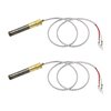 (2PCS) 24” 750mv Thermopile Generators Compatible with Heat Glo Heatilator, Fireplace Millivolt Thermocouple Replace for Parts Q313A, Fit for Stove Gas Ovens/Gas Fireplace/Water Heater/Frying Furnace