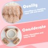 Canitor Face Wash Headband with Wrist Towels - Soft Coral Fleece Spa Makeup Headband, Cute Animal Elastic Skincare Design with Bear Ears