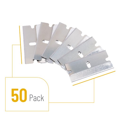 Bates- 50 pc Razor Blades, Flat Scraper Blades, One Edge Razor Blades