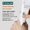 P.CALM Water Barrier Moisturizing Sun Cream Matte-Finish No White Cast SPF 50+ PA++++ Vegan Calming Moisture Daily Sunscreen for Dry Oily Sensitive Skin Korean Skincare