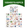 116PCS Football Party Favors 92PCS Tattoos 24PCS Silicone Wristbands Sports Themed Birthday Party Supplies Decorations Tattoos Stickers Sports Fans Cheerleaders Favors for Activity Prizes Rewards