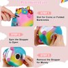 VeewyRee Unicorn Piggy Bank Girls – Cute Rainbow Kids Piggy Bank for Girls, Personalized Unbreakable Resin Coin Money Bank for Kids with Stickers for Toddlers
