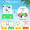 Zhanmai 16Pcs Handheld Water Game Arcade Water Ring Toss Water Tables for Beach Toy Party Favor Fun Game Entertainment, Without Water (Assorted,Stylish)