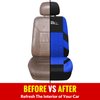 AUTOYOUTH Car Seat Covers Full Set, Front Bucket Seat Covers with Split Bench Back Seat Covers for Cars for Women Full Set Seat Protectors - 9pcs,Blue…