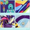 Robot Birthday Party Backdrop Happy Birthday Photography Backdrop 5.9x3.6ft Robot Photography Background for Gear Robot Birthday Party Decoration Gear Up Robot Party Supplies
