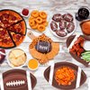 Oigco 50 PCS Football Shaped Disposable Paper Plates Football Party Supplies for Football Birthday & Gameday Tailgate Party Decorations, 9.4 x 5.9 Inch