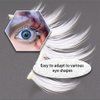 3 Pair False Eyelashes White Fake Eyelashes Natural False Lashes for Cosplay Party Stage Performance