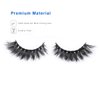 Miss Kiss 1 Pair Lashes 3D Mink Lash Spike Natural Look Eye Lashes Soft Fluffy False Lash Cat Eye Fake Eyelashes Wispy Handmade Eyelash Strips Pack 12 MM