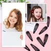 40 Pcs Hair Clips Hair Barrettes Metal Hair Clips Snap Hair Clips for Styling 2 Inch Small Flat Hair Clips Black Hair Clips for Women Girls Kids