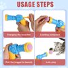 TOYMIS Interactive Cat Toys, Cat Toy Launcher with 100pcs Soft Pom Pom Balls for Cats Funny Cat Toys for Indoor Cats Kitten Toys for Training Playing Pet Supplies