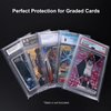 GrinOwl Graded Card Sleeves for PSA Slabs, Exact Fit Resealable PSA Slab Sleeves, Compatibile with PSA, CSG, CGC, FGS, FCG Sized Slabs (600 Count)