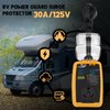 rv Surge Protector 30 Amp Smart RV Surge Protector with Waterproof Cover All-in-1 Circuit Analyzer Power Guard for RV, Camper, Trailer, Truck, Motorboat, Yacht, Mobilhome