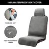 DREAMANIA Waterproof Seat Cover, Upgraded Neoprene Sweat Carseat Protector, Perfect for Universal Anti-Slip Car Truck SUV Seat, Ideal for Surfing Yoga Gym Workout, Gray