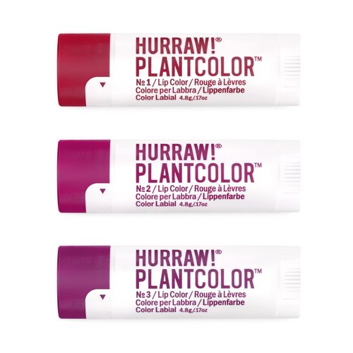 Hurraw! Plantcolor Lip Color Bundle: №1 №2 №3
