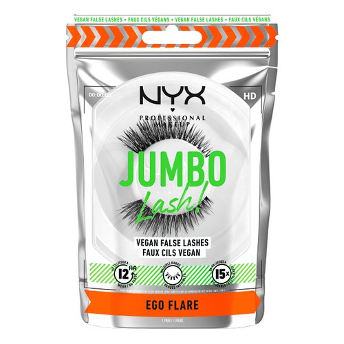 NYX PROFESSIONAL MAKEUP Jumbo Lash! Vegan False Eyelashes, Up to 12HR Wear, Reusable Fake Lashes - Ego Flare