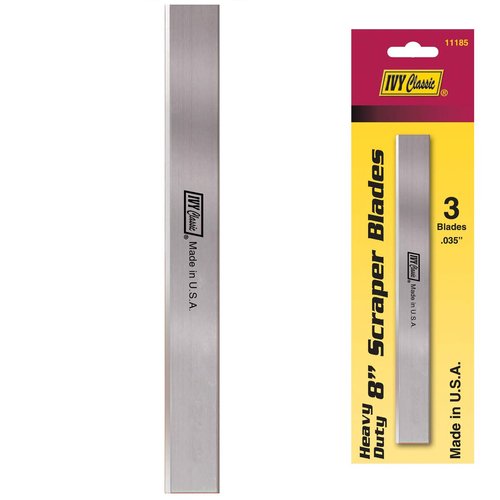 IVY Classic 11185 8" Floor Scraper Blades, USA, 3 Pack