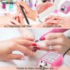 Electric Nail Drill Mpnetdeal Nail Drill Machine Nail File e File Drill Set Kit for Acrylic Nails Gel Nail Glazing Nail Drill Nail Art Polisher Sets Glazing Nail Drill Grinder Manicure Pedicure(Pink)
