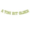 A Tini Bit Older Banner - Martini Birthday Party Decorations, Martini Bar Birthday Party Decor, Trendy Birthday Party Decorations Green Glitter