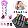 MSDADA Hair Chalk - New Hair Chalk Comb Temporary Bright Washable Hair Color Dye for Girls Kids with Hair Extensions Clips - Birthday Party Christmas Gifts Toys for Girls Kids Age 6-8-10-12 Years Old