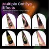 SUPWEE 9D Cat Eye Gel Nail Polish Set with Magnet - 12 Colors Magnetic Cateye Gel Polish Chameleon Galaxy Effects Manicure for Nail Salon DIY Nail Art at Home