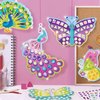 Imagimake Mirror Mosaic Butterfly & Peacock Kids Art Set | DIY Craft Kit | Foil Stickers for Kids | Birthday Gift for Girls and Boys Ages 3,4,5,6,7,8 | Mosaic Kit | 4 Year Old Girl