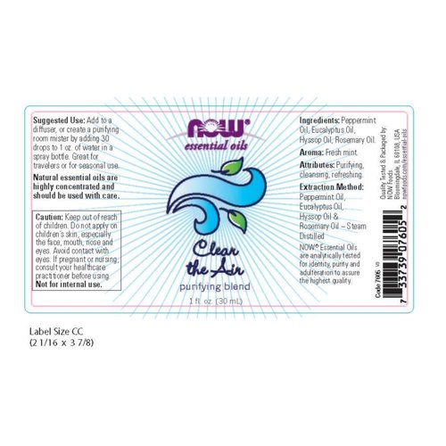 NOW Clear The Air Essential Oil Blend, 1-Ounce