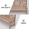 Gadpiparty Mini Wooden Bench Model Park Benches Miniature Ornaments Dollhouse Landscape Decorations Artificial Scene Furniture Double Chair Dollhouse Accessories Decor