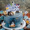Gyufise 21Pcs Space Cupcake Toppers Planet Rocket Spaceship Trip to the Moon Space Birthday Cake Toppers for Universe Outer Space Theme Baby Shower Kids Birthday Party Decorations Supplies