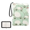 SDMKA Cute Frog Pattern Card Binder 4-Pocket, 400 Pockets Trading Cards Holder Games Card Albums Storage Organizer Case for Football, Baseball Cards