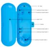 Nincha Portable Replacement Plastic Electric Toothbrush Travel Case for Oral-B Pro Series (Blue)