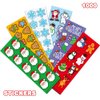 ArtCreativity Christmas Stickers for Kids - 100 Sticker Sheets with 1200 Holiday Stickers Assortment- Stocking Stuffers for Kids, Bulk Christmas Party Favors for Boys and Girls Ages 3 4 5 6 7 8