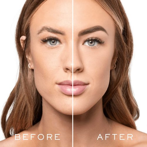 MADLUVV Eyebrow Stencil Kit - Easy-to-Use, Natural Look, 9 Popular Shapes, Used by Professionals - Includes Stamp, Stencils, Spoolie, and Travel Bag (Soft Brown)