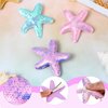 Amabro 6PCS Starfish Hair Accessories: Glitter Hair Claw Barrettes, Sequin Headpieces, and Sea Star Alligator Clips for Women, Girls, and Brides
