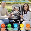 Baby Spiral Hanging Stroller and Car Seat Toys for Babies 0-6 Months Black and White High Contrast Sensory Toy Newborn Plush Activity Toys for Crib Mobile, Best Gift for 0 3 6 9 12 Months Baby