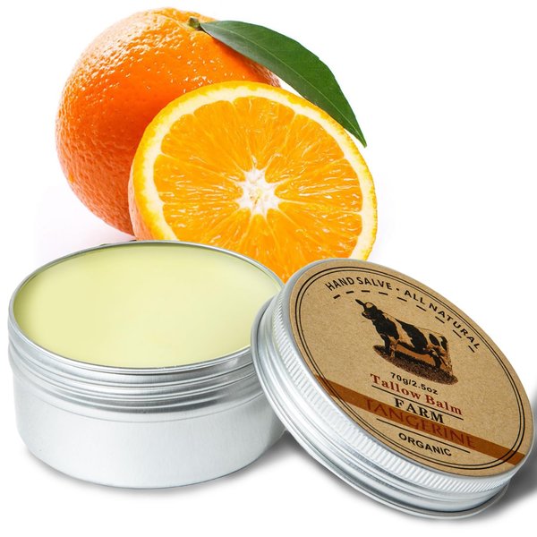 ruifengsheng Tallow Balm, Beef Tallow Balm Grass Fed Beef Tallow for Skin, Beef Tallow 100% for Skin Full Body Moisturizer (70g)