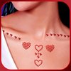 3 Sheets Rhinestone Sticker Self Adhesive Rhinestones Gems for Face Eyes Makeup Hair Body Stick on Rhinestones Stickers for Valentine Festival Decal Decor(Red)