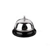 HeeYaa Call Bell 3.35 Inch Diameter with Metal Anti-Rust Construction, Ringing, Durable, Desk Bell Service Bell for Hotels, Schools, Restaurants, Reception Areas, Hospitals, Warehouses(Silver)
