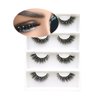 FQNing sparkle mink lashes with jewels, glamorous glitter rhinestone cat-eye eyelashes 4 pairs (Fancy Diamond)