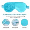 2PCS Gel Eye Mask, Reusable Hot Cold Therapy Eye Mask for Puffiness /Dark Circles/Eye Bags /Dry Eyes/Headaches/Migraines/Stress Relief, Cooling and Compress Eye Mask (Blue)