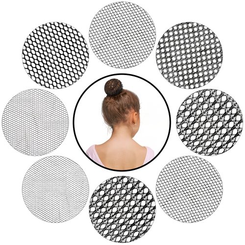 8 Pieces Invisible Hair Nets for Ballet, Dance, and Buns - Natural Style Hair Covers for Women and Girls