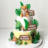 14Pcs Woodland Animals Figures Cake Topper Forest Bear Cake Toppers Forest Animals Birthday Decoration for Baby Shower Birthday
