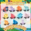 Toddler Boy Toys Age 1-3, Dinosaur Toy Wooden Magnetic Train Set with Playmat/Storage Bag for Baby Boy Birthday, Montessori Educational Toys for 1 2 3 Years Old Boys & Girls