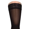 Truform Compression 20-30 Mmhg Sheer Thigh High Stockings Black, Medium, 2 Count