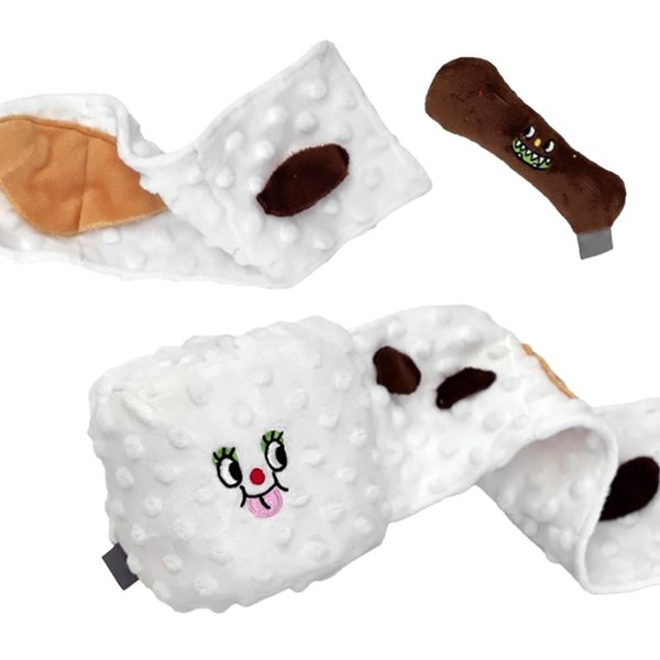 Dog Snuffle Toy, Toilet Paper Crinkle Dog Puzzle Toys Dog Chew Toys Dog Birthday Gifts Dog Treat Toy Dog Entertainment Toys for Boredom