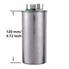 BOJACK 60+5uF 60/5MFD ±6% 370V/440V CBB65 Dual Run Circular Start Capacitor for AC Motor Run or Fan Start or Condenser Straight